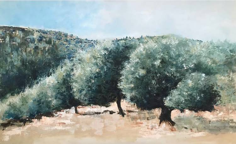 Olivar, obra de Teresa Berruguete
