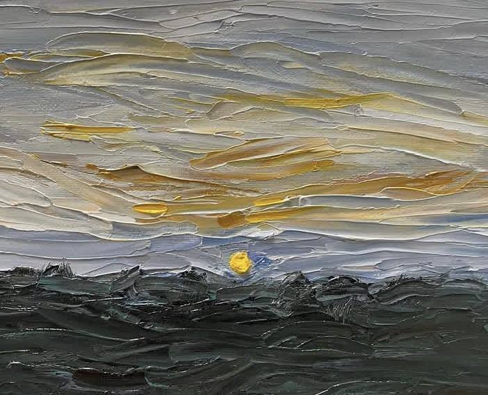 Atardecer, obra de Teresa Berruguete