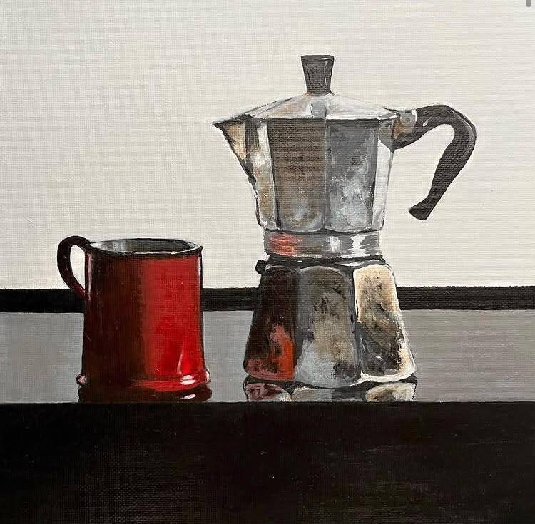 Cafetera, obra de Teresa Berruguete