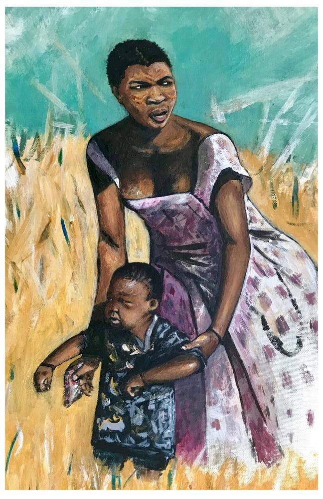 Madre e hijo, obra de Teresa Berruguete